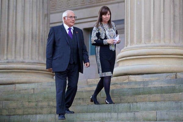 Trevor Hicks and Margret Aspinall of the Hillsborough Family Support Group during a Conferment of the Freedom of the City of Liverpool for the 96 Victims of the Hillsborough Stadium Disaster at the St. George's Hall. (Pic by David Rawcliffe/Propaganda)