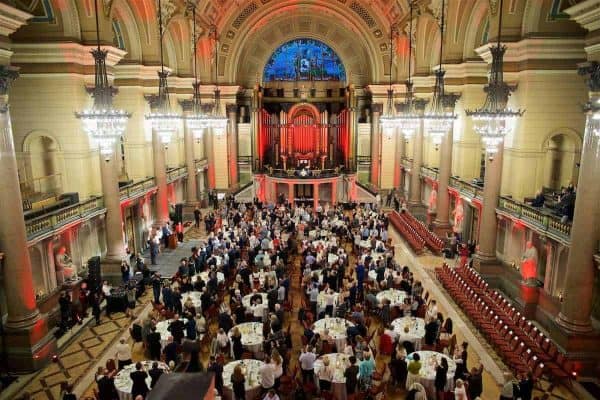Professor Phil Scraton receives a standing ovation during a Conferment of the Freedom of the City of Liverpool for the 96 Victims of the Hillsborough Stadium Disaster at the St. George's Hall. (Pic by David Rawcliffe/Propaganda)