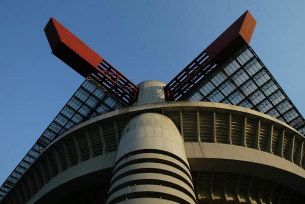 MILAN, ITALY - Saturday, September 6, 2003: A section of the San Siro Stadium. (Pic by David Rawcliffe/Propaganda)