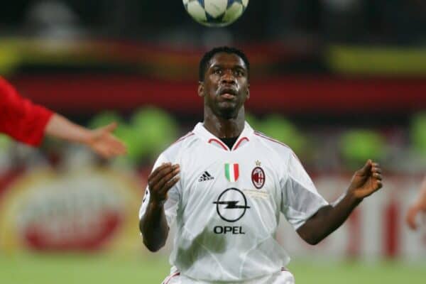 ISTANBUL, TURKEY - WEDNESDAY, MAY 25th, 2005: AC Milan's Clarence Seedorf during the UEFA Champions League Final against Liverpool at the Ataturk Olympic Stadium, Istanbul. (Pic by David Rawcliffe/Propaganda)