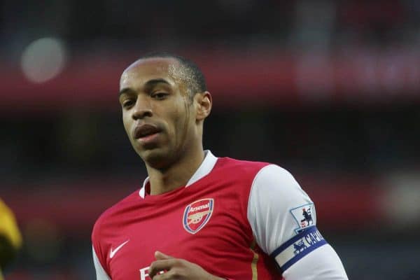 London, England - Sunday, February 11, 2007: Arsenal's Thierry Henry gutted against Wigan Athletic during the Premiership match at the Emirates Stadium. (Pic by Chris Ratcliffe/Propaganda)