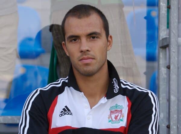 Grenchen, Switzerland - Tuesday, July 17, 2007: Liverpool's goalkeeper Nikolay Mihaylov before a pre-season friendly against SV Werder Bremen at Stadion Bruhl. (Photo by David Rawcliffe/Propaganda)