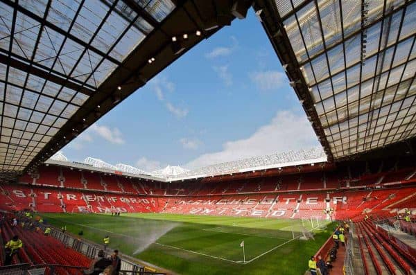 MANCHESTER, ENGLAND - Saturday, March 14, 2009: A general view of Manchester United's Old Trafford stadium before the Premiership match against Liverpool at Old Trafford. (Photo by David Rawcliffe/Propaganda)