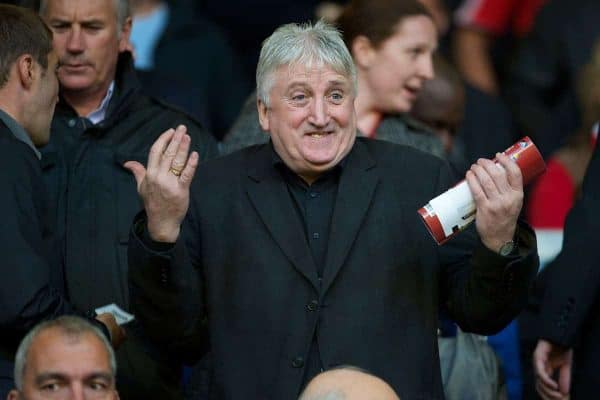 LIVERPOOL, ENGLAND - Monday, April 19, 2010: Former Liverpool player David Johnson during the Premiership match at Anfield. (Photo by: David Rawcliffe/Propaganda)