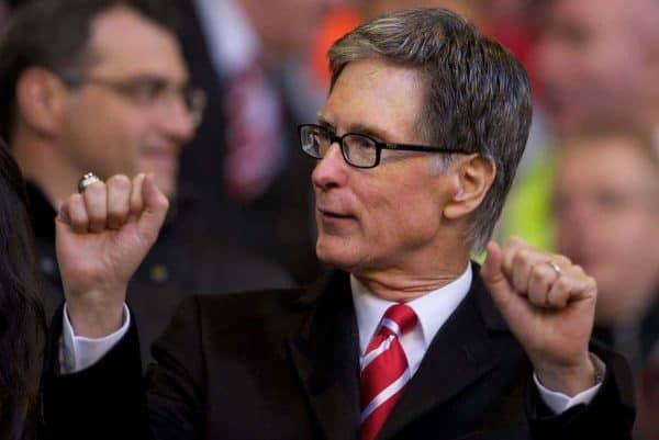 LIVERPOOL, ENGLAND - Sunday, November 7, 2010: Liverpool's owner John W. Henry during the Premiership match against Chelsea at Anfield. (Photo by David Rawcliffe/Propaganda)