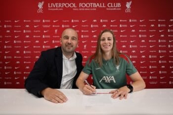 Rafaela Borggrafe with Andy O’Boyle (Liverpool FC PR) 3