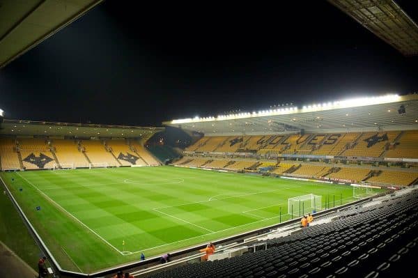 WOLVERHAMPTON, ENGLAND - Tuesday, January 31, 2012: A general view of Molineux, the home of Wolverhampton Wanderers, before the Premiership match against Liverpool. (Pic by David Rawcliffe/Propaganda)