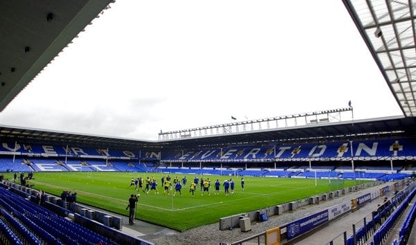 LIVERPOOL, ENGLAND - Tuesday April 3, 2012: Everton during a training session at Goodison Park ahead of the FA Cup Semi-Final Merseyside Derby match with city rivals Liverpool at Wembley. (Pic by Vegard Grott/Propaganda)