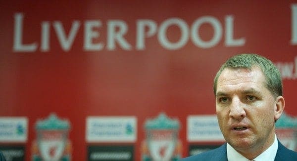 LIVERPOOL, ENGLAND - Friday, June 1, 2012: Liverpool's new manager Brendan Rodgers during a press conference to announce him as the new manager of Liverpool Football Club at Anfield. (Pic by Chris Brunskill/Propaganda)