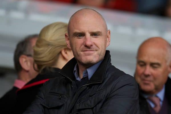 LIVERPOOL, ENGLAND - Sunday, October 7, 2012: Times journalist Tony Barrett during the Premiership match between Liverpool and Stoke City at Anfield. (Pic by David Rawcliffe/Propaganda)