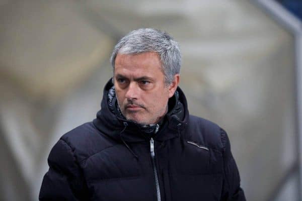 MANCHESTER, ENGLAND - Monday, February 3, 2014: Chelsea's manager Jose Mourinho before the Premiership match against Manchester City at the City of Manchester Stadium. (Pic by David Rawcliffe/Propaganda)