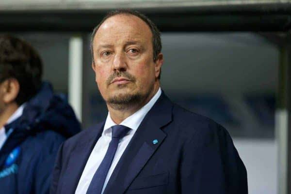 SWANSEA, WALES - Thursday, February 20, 2014: SSC Napoli's head coach Rafael Benitez during the UEFA Europa League Round of 32 1st Leg match against Swansea City at the Liberty Stadium. (Pic by David Rawcliffe/Propaganda)