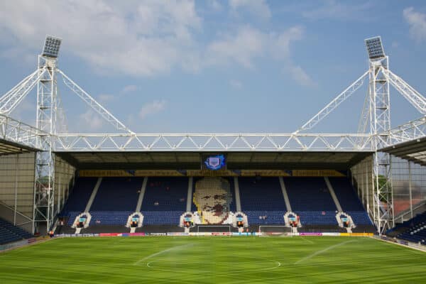 PRESTON, ENGLAND - Saturday, July 13, 2013: A general view of the Bill Shankly Stand Preston North End's Deepdale before a preseason friendly match against Liverpool. (Pic by David Rawcliffe/Propaganda)