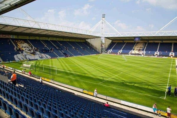 PRESTON, ENGLAND - Saturday, July 13, 2013: A general view of Preston North End's Deepdale before a preseason friendly match against Liverpool. (Pic by David Rawcliffe/Propaganda)