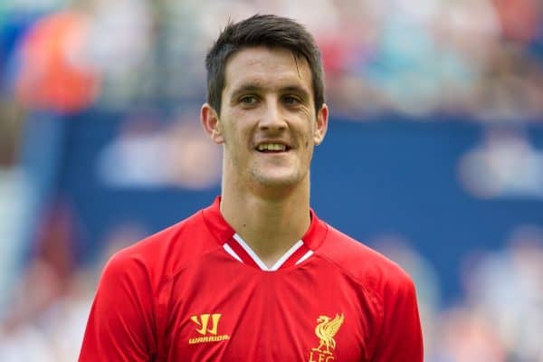 PRESTON, ENGLAND - Saturday, July 13, 2013: Liverpool's Luis Alberto in action against Preston North End during a preseason friendly match at Deepdale. (Pic by David Rawcliffe/Propaganda)