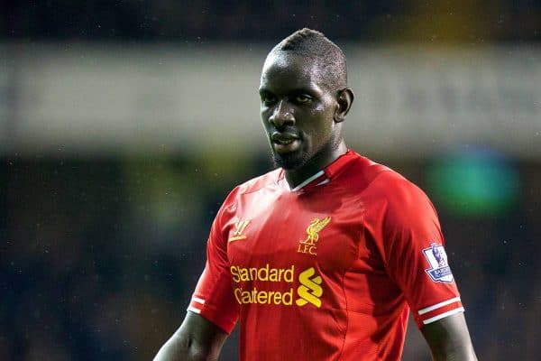 LONDON, ENGLAND - Sunday, December 15, 2013: Liverpool's Mamadou Sakho in action against Tottenham Hotspur during the Premiership match at White Hart Lane. (Pic by David Rawcliffe/Propaganda)