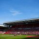 LIVERPOOL, ENGLAND - Tuesday, April 15, 2014: 96 red balloons are released during the 25th Anniversary Hillsborough Service at Anfield. (Pic by David Rawcliffe/Propaganda)