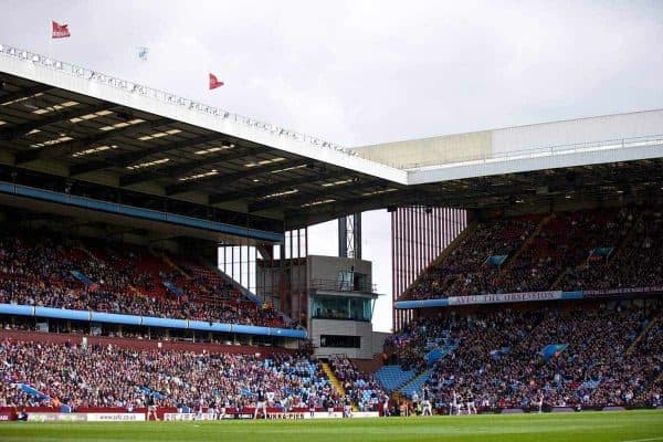 BIRMINGHAM, ENGLAND - Saturday, April 19, 2014: Empty seats as Aston Villa take on Southampton during the Premiership match at Villa Park. (Pic by David Rawcliffe/Propaganda)