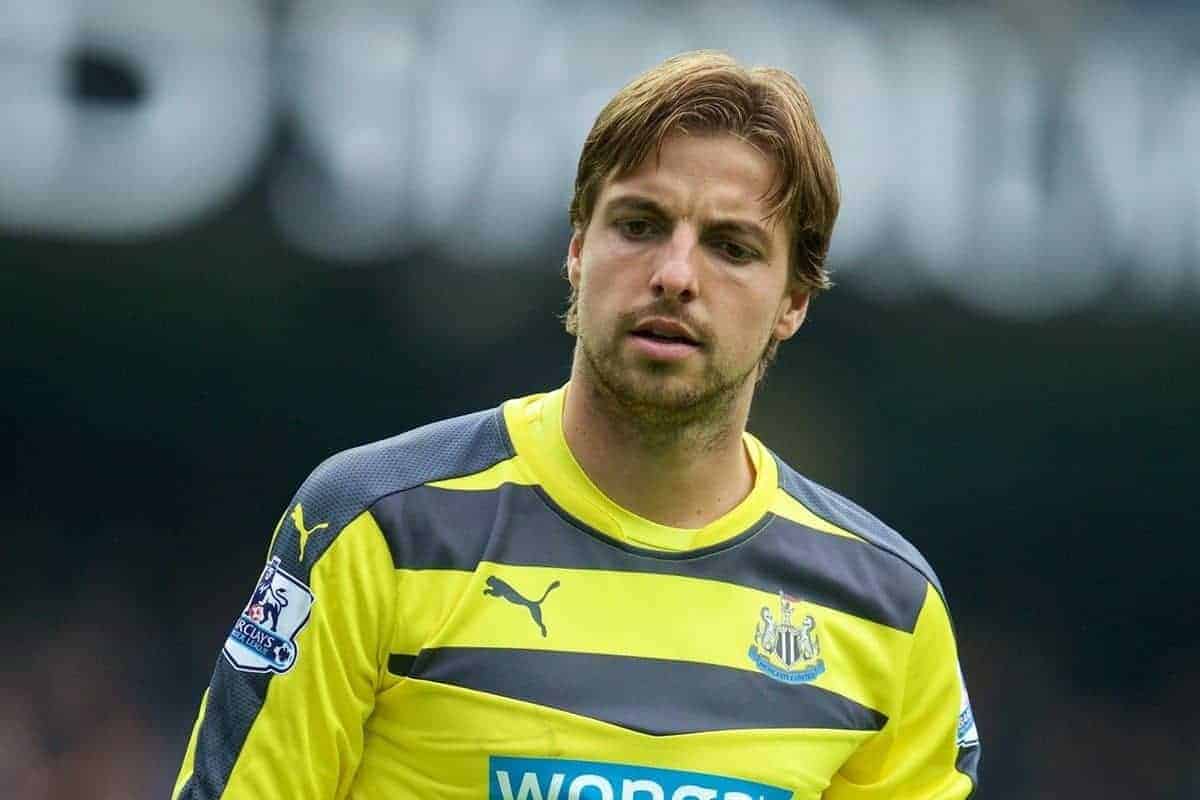 MANCHESTER, ENGLAND - Saturday, October 3, 2015: Newcastle United's goalkeeper Tim Krul looks dejected as Manchester City score the fifth of their six goals during the Premier League match at the City of Manchester Stadium. (Pic by David Rawcliffe/Propaganda)