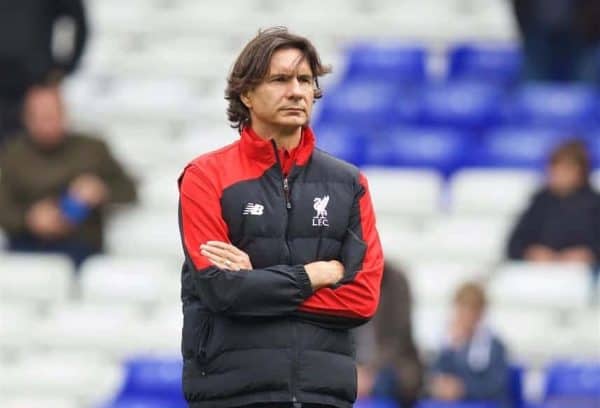 LONDON, ENGLAND - Saturday, October 17, 2015: Liverpool's assistant manager Zeljko Buvac before the Premier League match against Tottenham Hotspur at White Hart Lane. (Pic by David Rawcliffe/Kloppaganda)