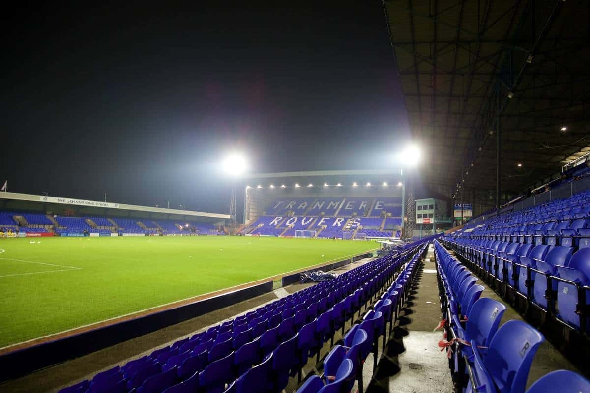 BIRKENHEAD, ENGLAND - Tuesday, January 19, 2016: A general view of Tranmere Rovers' Prenton Park before the Under-21 Premier League Cup match between Liverpool and Leeds United. (Pic by David Rawcliffe/Propaganda)