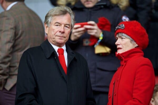 LIVERPOOL, ENGLAND - Saturday, February 6, 2016: Liverpool's former Chairman Martin Broughton before the Premier League match against Sunderland at Anfield. (Pic by David Rawcliffe/Propaganda)