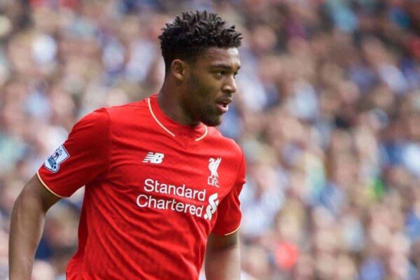 WEST BROMWICH, ENGLAND - Sunday, May 15, 2016: Liverpool's Jordon Ibe in action against West Bromwich Albion during the final Premier League match of the season at the Hawthorns. (Pic by David Rawcliffe/Propaganda)