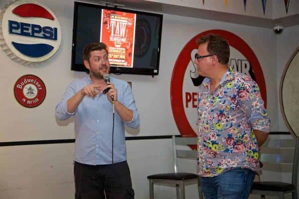 LOS ANGELES, USA - Tuesday, July 26, 2016: Paul Machin of Redmen TV during an Anfield Wrap live podcast on day six of Liverpool FC's USA Pre-season Tour. (Pic by David Rawcliffe/Propaganda)