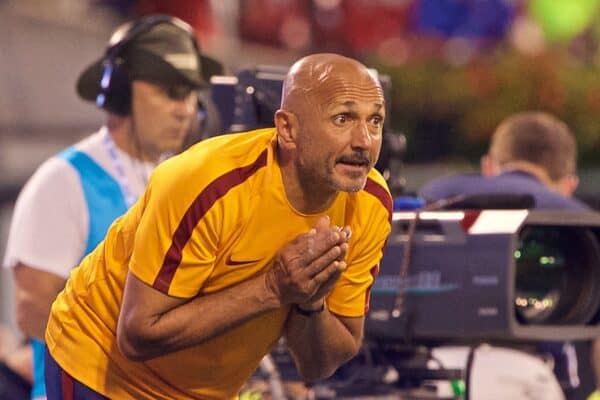 ST. LOUIS, USA - Monday, August 1, 2016: AS Roma's head coach Luciano Spalletti during a pre-season friendly game against Liverpool on day twelve of the club's USA Pre-season Tour at the Busch Stadium. (Pic by David Rawcliffe/Propaganda)