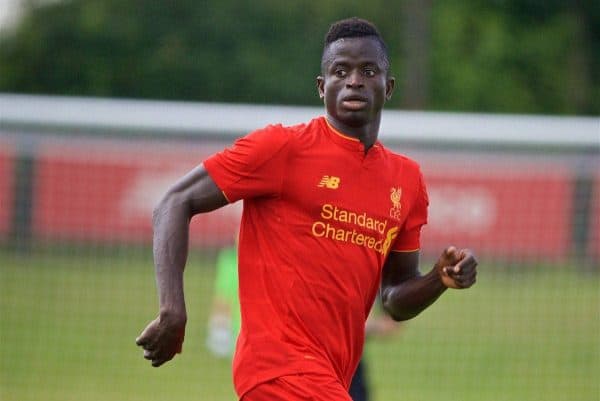 KIRKBY, ENGLAND - Monday, August 15, 2016: Liverpool's Toni Gomes in action against Blackburn Rovers during the Under-18 FA Premier League match at the Kirkby Academy. (Pic by David Rawcliffe/Propaganda)