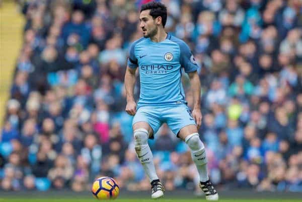 MANCHESTER, ENGLAND - Saturday, December 3, 2016: Manchester City's Ilkay Gundogan in action against Chelsea during the FA Premier League match at the City of Manchester Stadium. (Pic by Gavin Trafford/Propaganda)