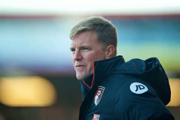 BOURNEMOUTH, ENGLAND - Sunday, December 4, 2016: AFC Bournemouth's manager Eddie Howe during the FA Premier League match against Liverpool at Dean Court. (Pic by David Rawcliffe/Propaganda)