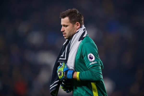 KINGSTON-UPON-HULL, ENGLAND - Friday, December 30, 2016: Hull City's Diegoalkeeper David Marshall walks off dejected after his own goal gifted Everton and equalising goal in injury time of the first half during the FA Premier League match at the KCOM Stadium. (Pic by David Rawcliffe/Propaganda)