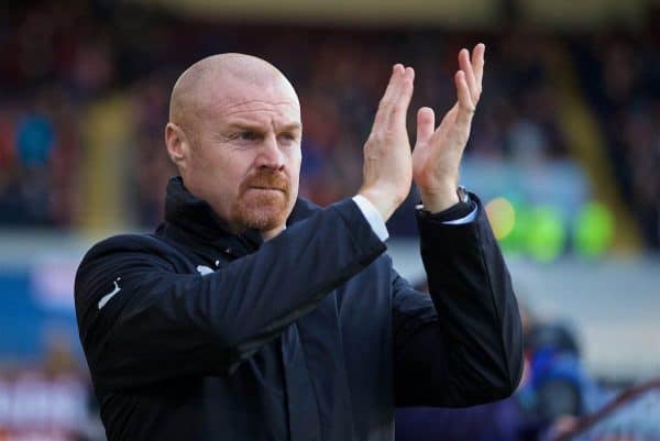 BURNLEY, ENGLAND - Saturday, January 14, 2017: Burnley's manager Sean Dyche before the FA Premier League match against Southampton at Turf Moor. (Pic by David Rawcliffe/Propaganda)