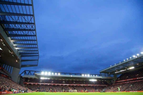 LIVERPOOL, ENGLAND - Saturday, March 4, 2017: A general view of Anfield as Liverpool take on Arsenal during the FA Premier League match. (Pic by David Rawcliffe/Propaganda)LIVERPOOL, ENGLAND - Saturday, March 4, 2017: A general view of Anfield as Liverpool take on Arsenal during the FA Premier League match. (Pic by David Rawcliffe/Propaganda)