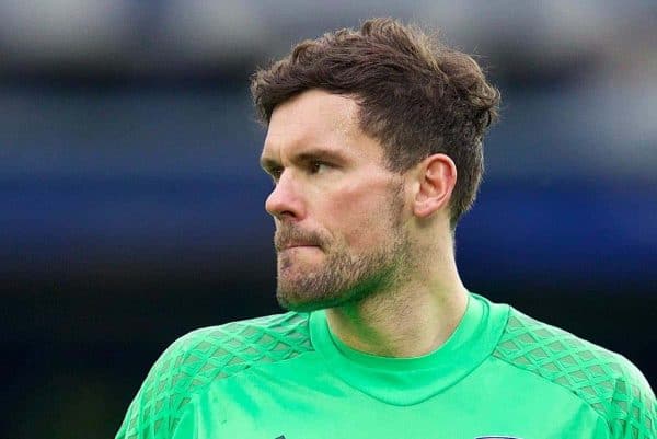 LIVERPOOL, ENGLAND - Saturday, March 11, 2017: West Bromwich Albion's goalkeeper Ben Foster in action against Everton during the FA Premier League match at Goodison Park. (Pic by David Rawcliffe/Propaganda)