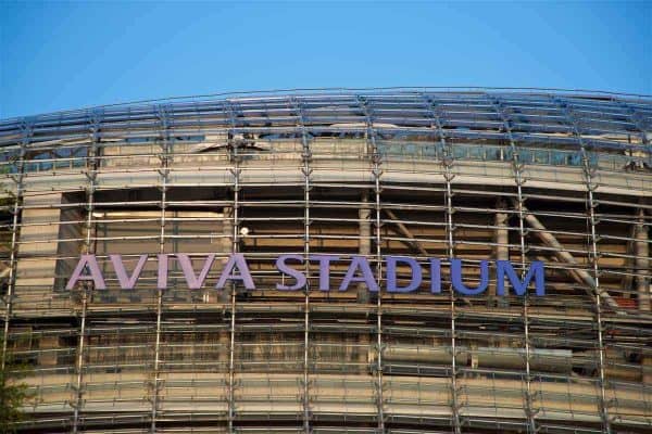 DUBLIN, REPUBLIC OF IRELAND - Thursday, March 23, 2017: A general view of the Aviva Stadium (Lansdowne Road) ahead of the 2018 FIFA World Cup Qualifying Group D match against Republic of Ireland. (Pic by Paul Greenwood/Propaganda)