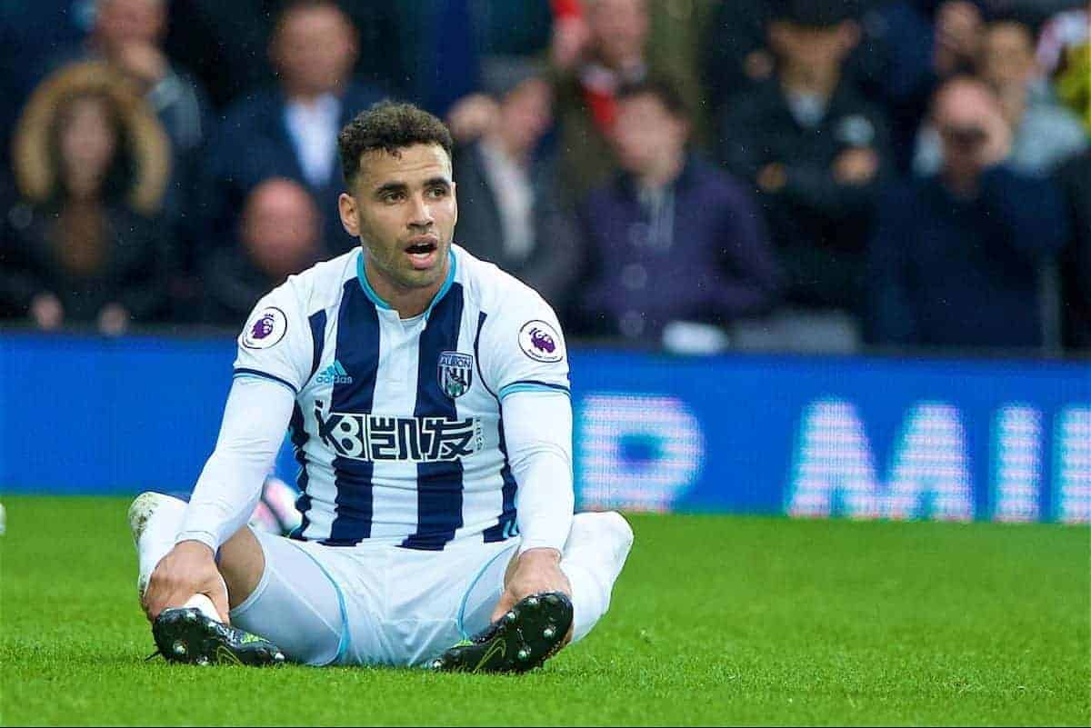 2016 West Bromwich Albion's Hal Robson Kanu reacts during the FA Premier League match against Liverpool at the Hawthorns