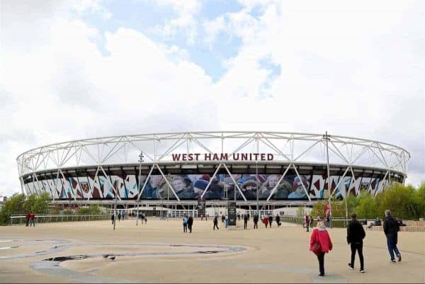 LONDON, ENGLAND - Saturday, April 22, 2017: A general view of the London Stadium, home of West Ham United, pictured before the FA Premier League match against Everton. (Pic by David Rawcliffe/Propaganda)