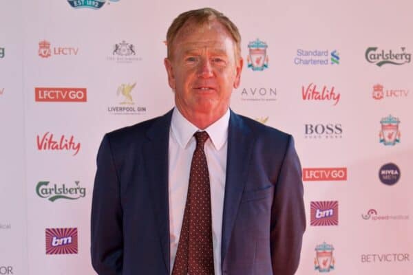 LIVERPOOL, ENGLAND - Tuesday, May 9, 2017: Former Liverpool player 'Super Sub' David Fairclough arrives on the red carpet for the Liverpool FC Players' Awards 2017 at Anfield. (Pic by David Rawcliffe/Propaganda)