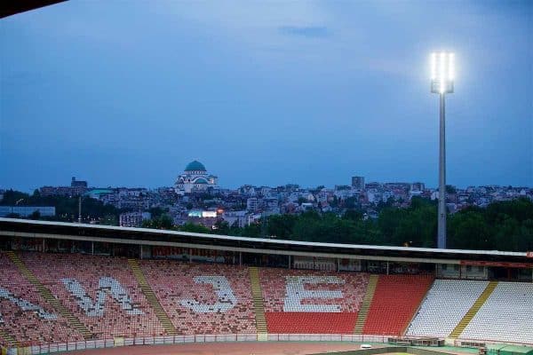 BELGRADE, SERBIA - Saturday, June 10, 2017: The Church of Saint Sava seen from the Red Star Stadium ahead of the 2018 FIFA World Cup Qualifying Group D match between Serbia and Wales. (Pic by David Rawcliffe/Propaganda)