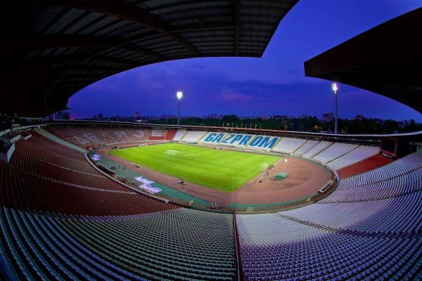 BELGRADE, SERBIA - Saturday, June 10, 2017: A general view of the Red Star Stadium ahead of the 2018 FIFA World Cup Qualifying Group D match between Serbia and Wales. (Pic by David Rawcliffe/Propaganda)