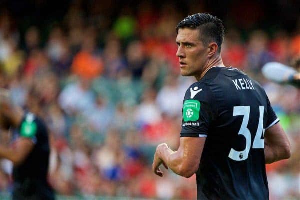 HONG KONG, CHINA - Saturday, July 22, 2017: Crystal Palace's Martin Kelly during the Premier League Asia Trophy match between West Bromwich Albion and Crystal Palace at the Hong Kong International Stadium. (Pic by David Rawcliffe/Propaganda)