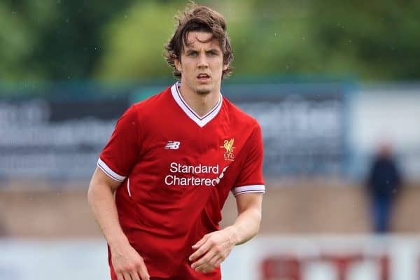 NUNEATON, ENGLAND - Sunday, July 30, 2017: Liverpool's Jordan Williams during a pre-season friendly between Liverpool and PSV Eindhoven at the Liberty Way Stadium. (Pic by Paul Greenwood/Propaganda)