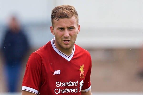 NUNEATON, ENGLAND - Sunday, July 30, 2017: Liverpool's Herbie Kane during a pre-season friendly between Liverpool and PSV Eindhoven at the Liberty Way Stadium. (Pic by Paul Greenwood/Propaganda)