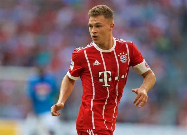 MUNICH, GERMANY - Wednesday, August 2, 2017: FC Bayern Munich's Joshua Kimmich during the Audi Cup 2017 match between Club S.S.C. Napoli and FC Bayern Munich at the Allianz Arena. (Pic by David Rawcliffe/Propaganda)