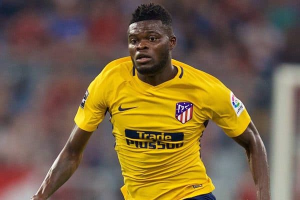 MUNICH, GERMANY - Wednesday, August 2, 2017: Atlético de Madrid's Thomas Partey during the Audi Cup 2017 final match between Liverpool FC and Atlético de Madrid's at the Allianz Arena. (Pic by David Rawcliffe/Propaganda)