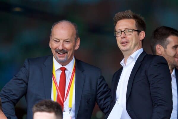 DUBLIN, REPUBLIC OF IRELAND - Saturday, August 5, 2017: Liverpool's chief executive officer Peter Moore before a preseason friendly match between Athletic Club Bilbao and Liverpool at the Aviva Stadium. (Pic by David Rawcliffe/Propaganda)