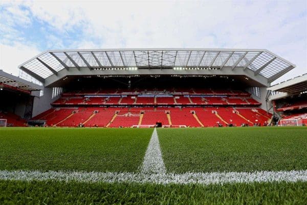 LIVERPOOL, ENGLAND - Sunday, August 27, 2017: A general view of the Main Stand at Anfield ahead of the FA Premier League match between Liverpool and Arsenal. (Pic by David Rawcliffe/Propaganda)