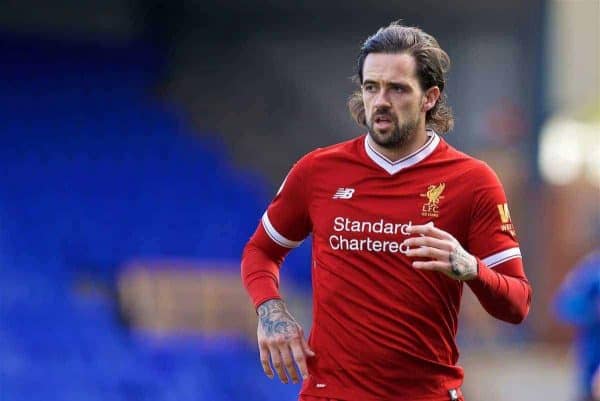 BIRKENHEAD, ENGLAND - Sunday, October 29, 2017: Liverpool's Danny Ings during the Under-23 FA Premier League 2 Division 1 match between Liverpool and Leicester City at Prenton Park. (Pic by David Rawcliffe/Propaganda)